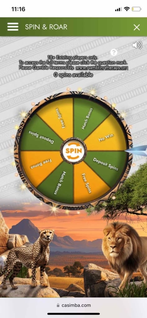 Casimba Casino Screen