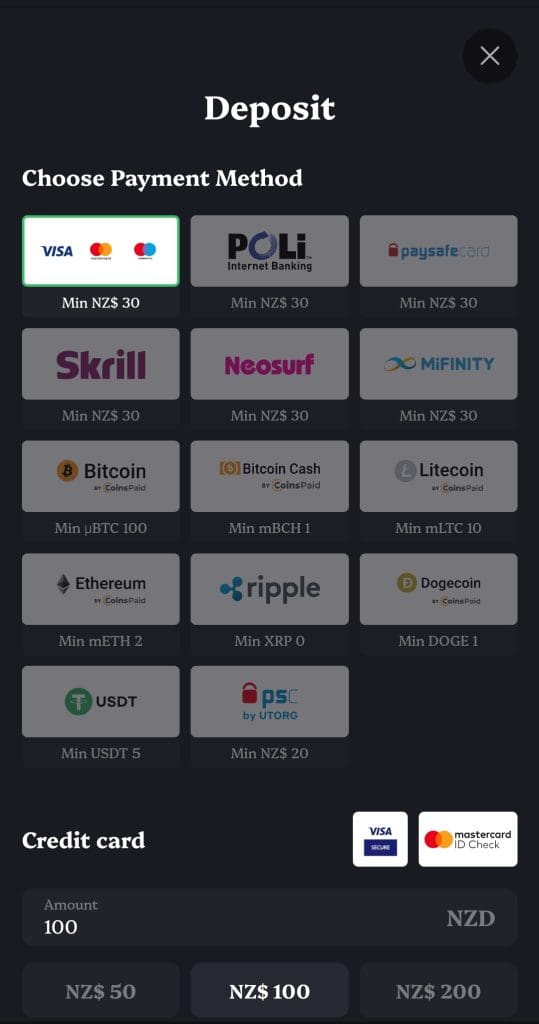 Lucky Circus deposit